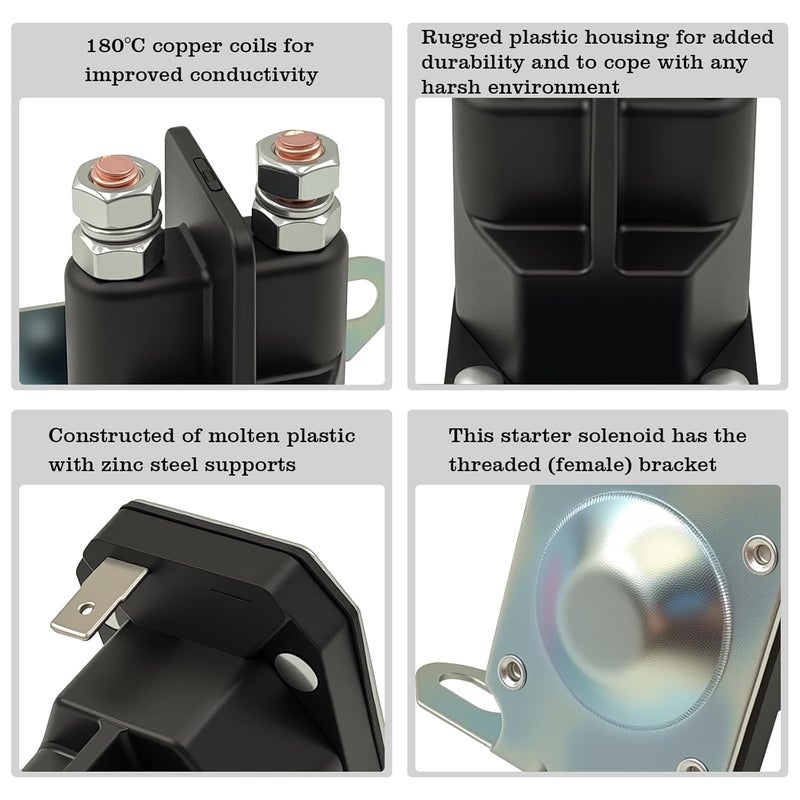 FBLOWMOD 725-1426 Starter Solenoid Relay for Lawn Mower, 12V Relay Switch, Fit for MTD/Snapper/Toro/AYP/Husqvarna Mowers, Replace 925-1426, 925-0771, 112-0309, 18817, 435-065, 532110832 - Image 4